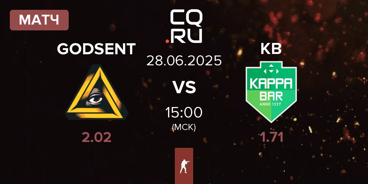 Матч GODSENT vs Kappa Bar KB | 28.06