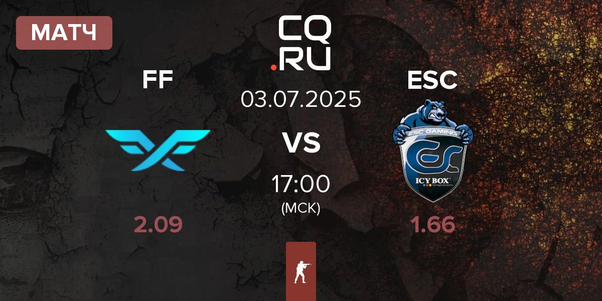 Матч Fire Flux Esports FF vs ESC Gaming ESC | 03.07