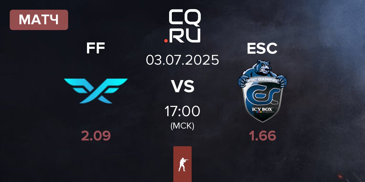 Матч Fire Flux Esports FF vs ESC Gaming ESC | 03.07
