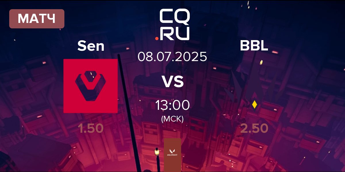 Матч Sentinels Sen vs BBL Esports BBL | 08.07
