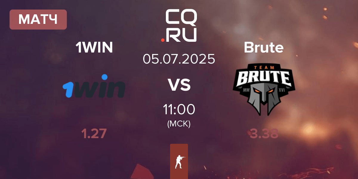 Матч 1win Team 1WIN vs Brute | 05.07