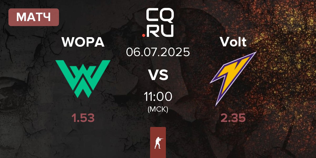 Матч WOPA Esport WOPA vs Volt | 06.07