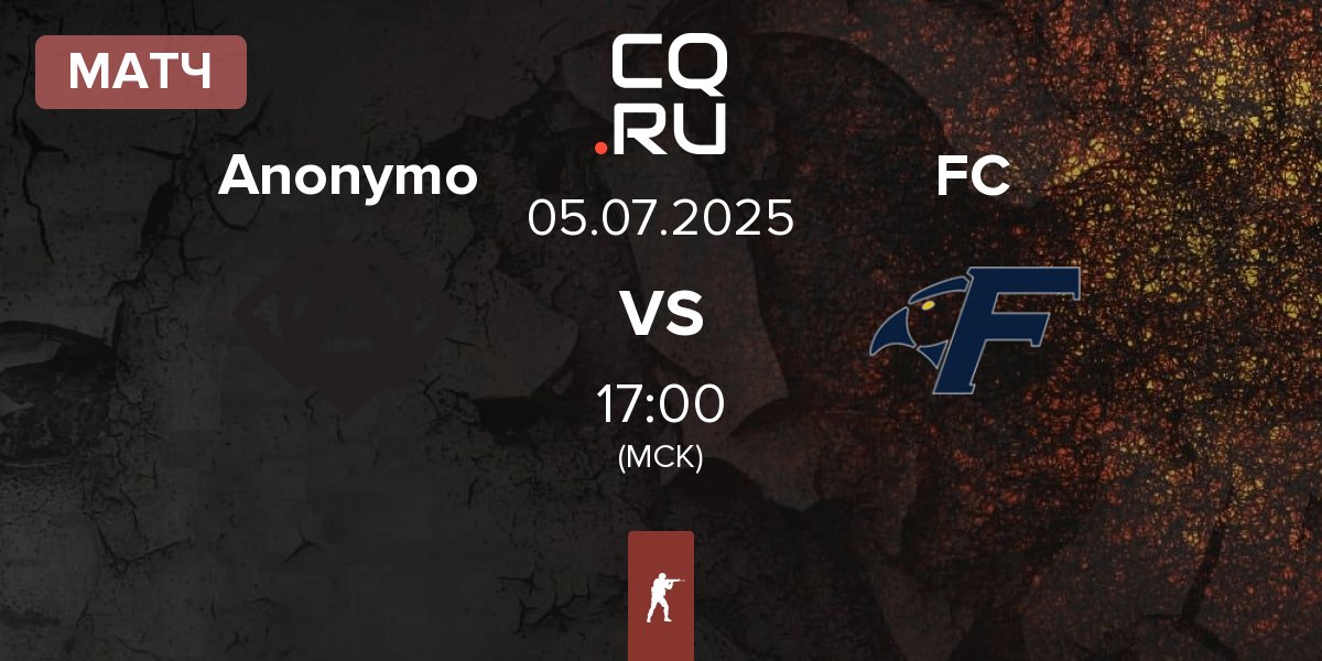 Матч Anonymo Esports Anonymo vs Fisher College FC | 05.07