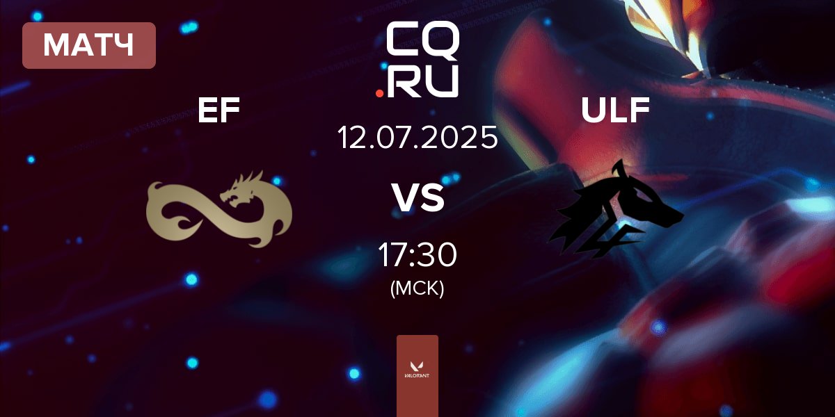Матч Eternal Fire EF vs ULF Esports ULF | 12.07