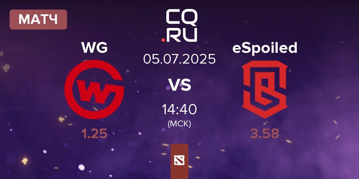 Матч Wildcard Gaming WG vs eSpoiled | 05.07