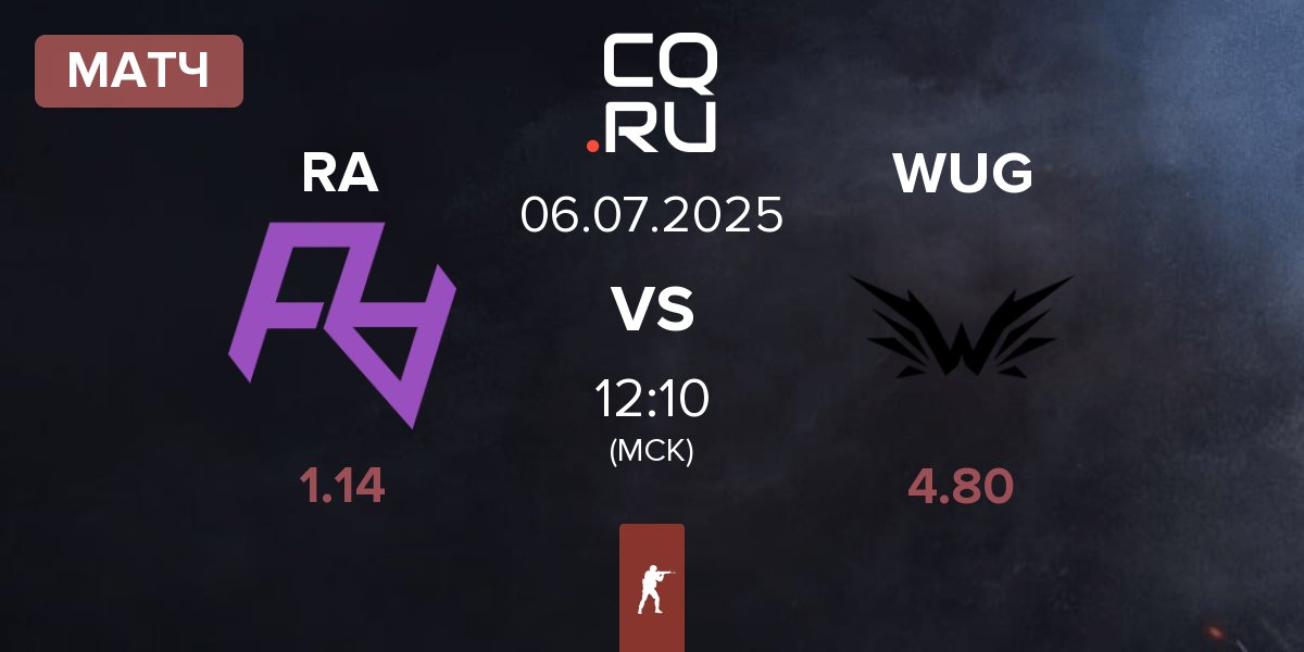 Матч Rare Atom RA vs Wings Up Gaming WUG | 06.07