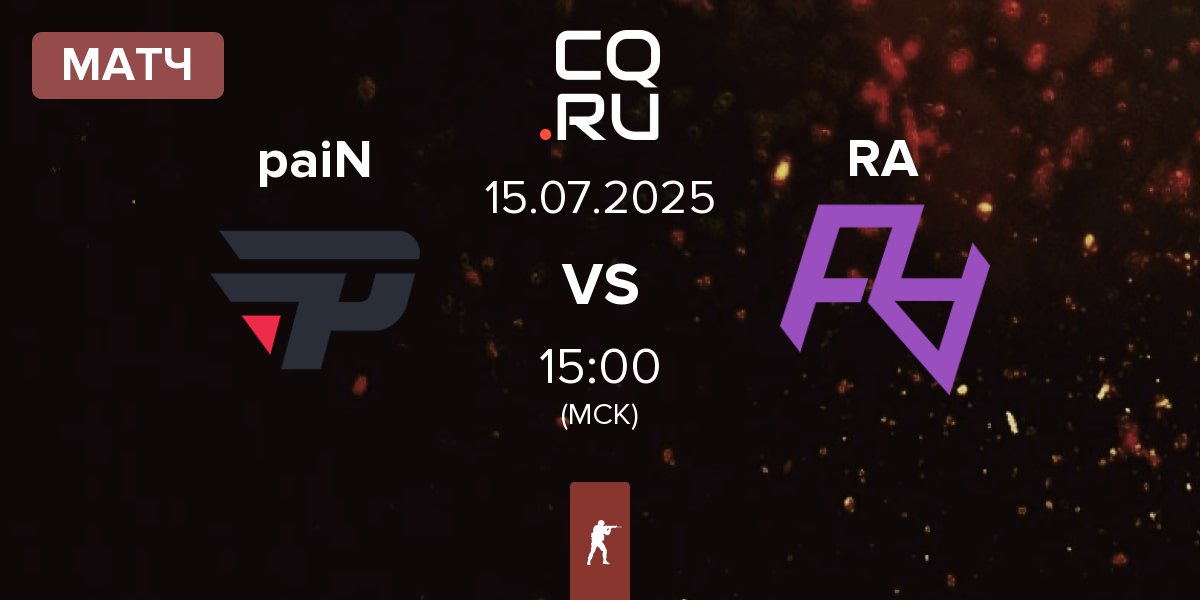 Матч paiN Gaming paiN vs Rare Atom RA | 15.07