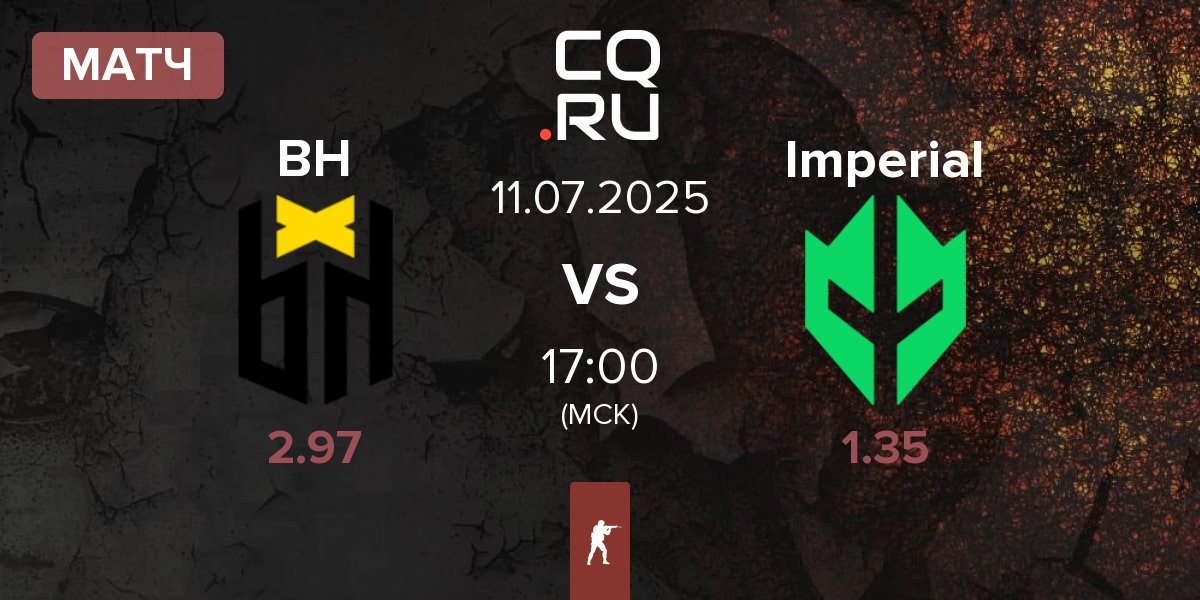 Матч Bounty Hunters BH vs Imperial Esports Imperial | 11.07