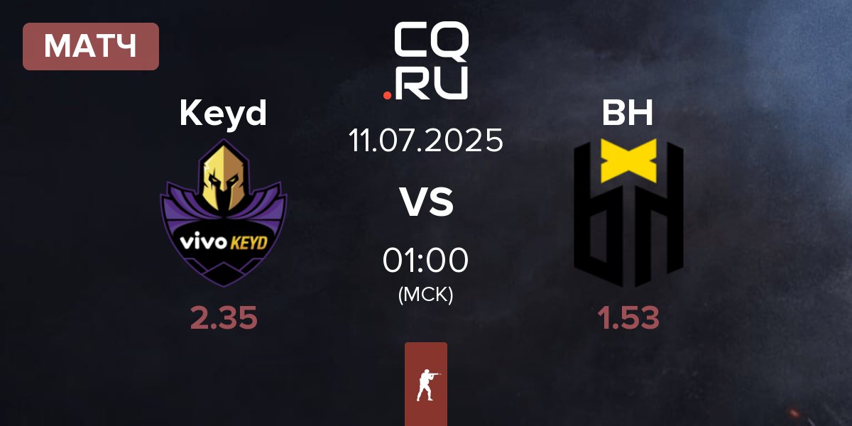 Матч Keyd Stars Keyd vs Bounty Hunters BH | 11.07