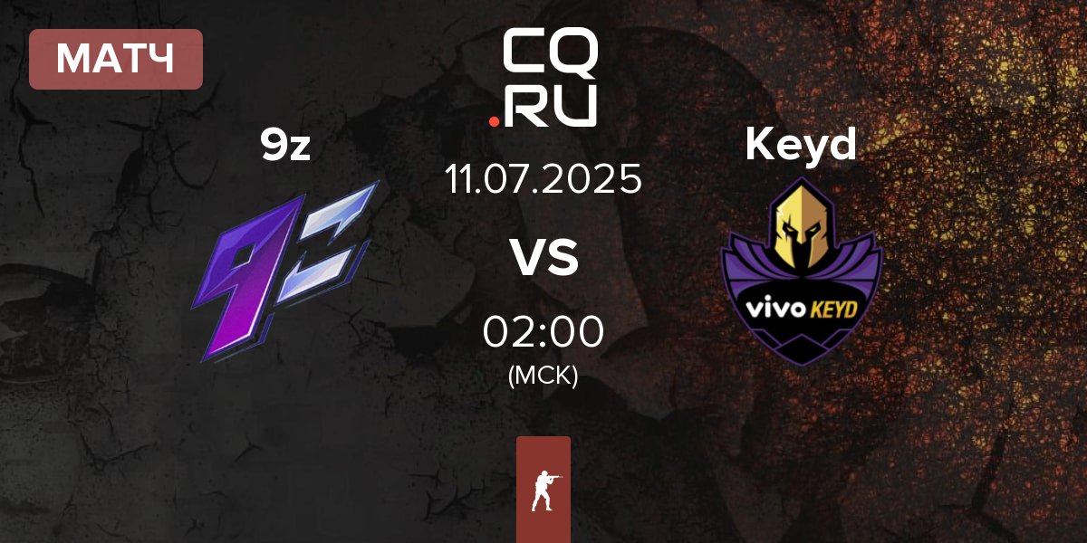 Матч 9z Team 9z vs Keyd Stars Keyd | 11.07