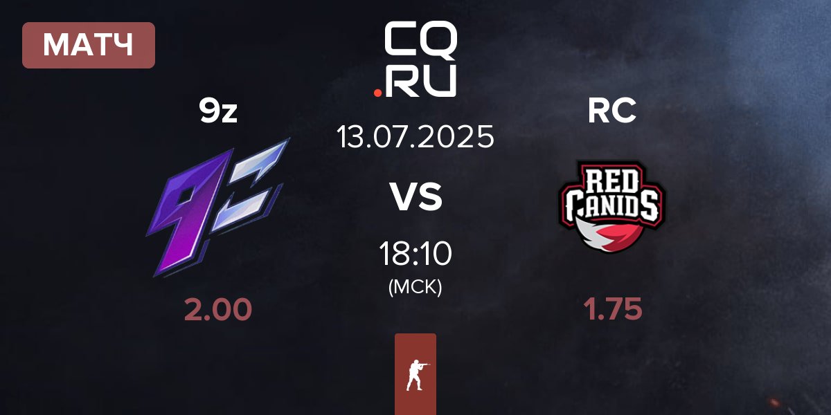 Матч 9z Team 9z vs Red Canids RC | 13.07