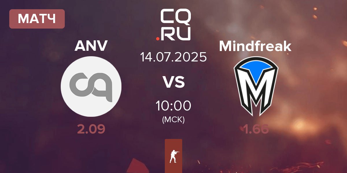 Матч Animus Victoria ANV vs Mindfreak | 14.07