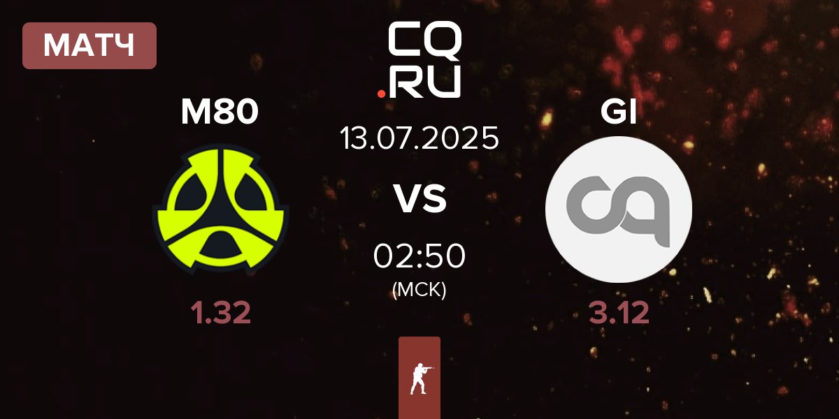 Матч M80 vs Getting Info GI | 13.07