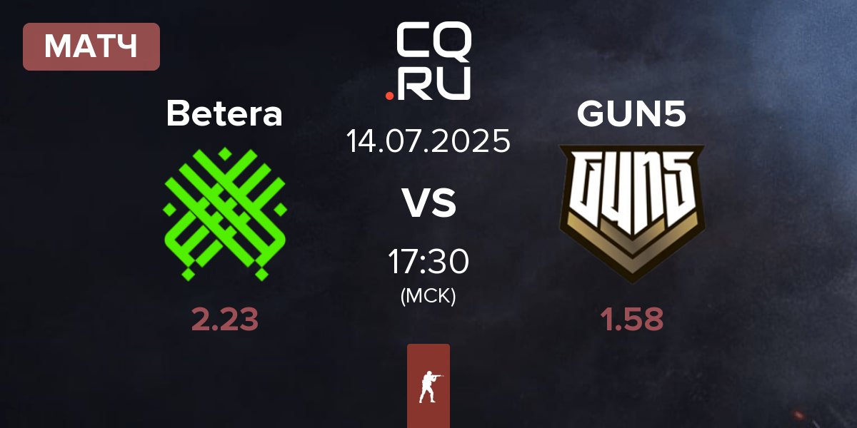 Матч Betera vs GUN5 Esports GUN5 | 14.07