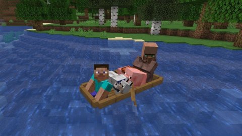 Как сделать лодку в Minecraft