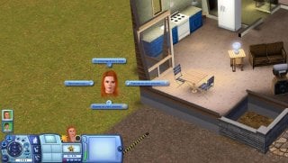 výběr akcí na webu v Sims 3