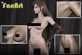 Фигурку Тифы из Final Fantasy VII в чулках и с голым телом уже можно заказать