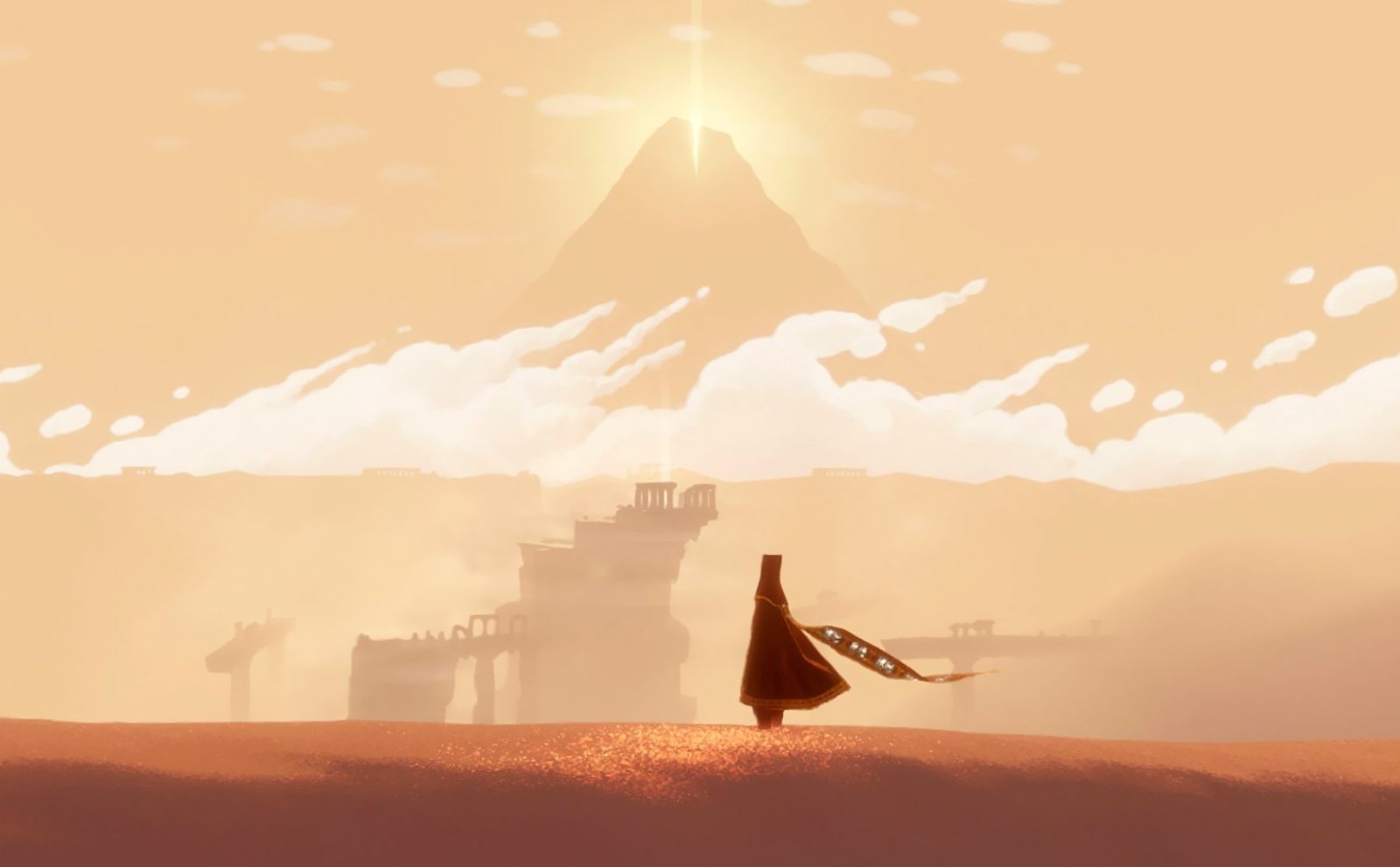 Journey of legends. Journey игра thatgamecompany. Journey (игра, 2012). Инди игра в пустыне. Путешественник в пустыне арт.