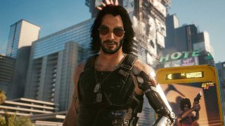 В Cyberpunk 2077 появился мем грустный Киану Ривз