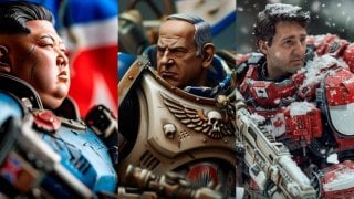 Нейросеть отправила Байдена Трампа и Путина в суровый мир Warhammer