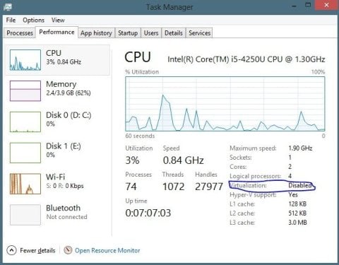 Как включить аппаратную виртуализацию в Windows 10 - CQ