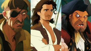 Нейросеть показала Пиратов Карибского моря в стиле мультфильмов Disney