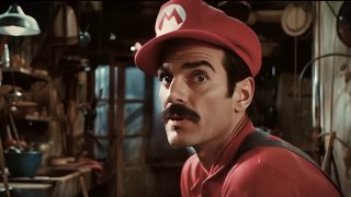 Нейросеть превратила Супер Марио в гиперреалистичный фильм 50тых годов