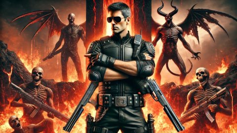 Вышла Shotgun Cop Man от авторов My Friend Pedro где нужно арестовать Сатану
